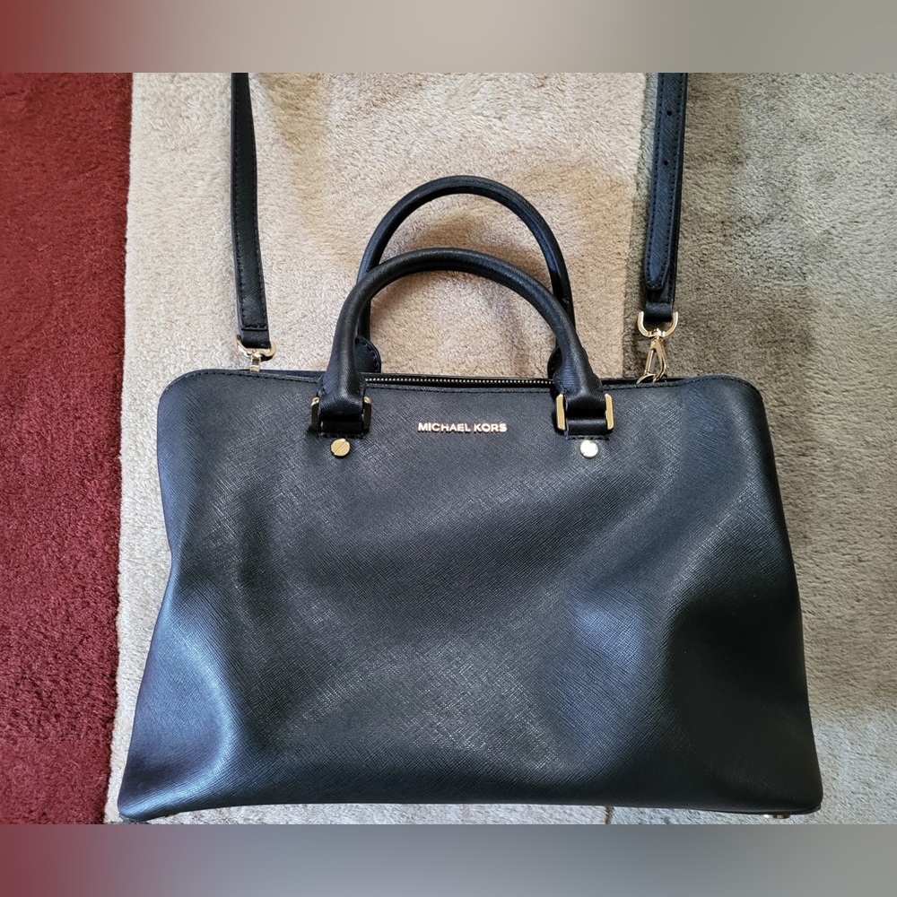Michael Kors Black Leather Purse